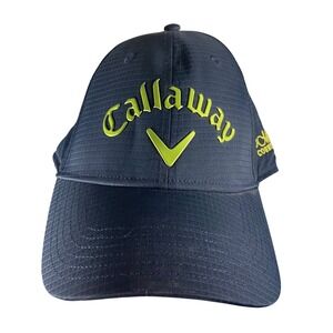 Callaway Golf Hat Mens Adjustable Navy Neon Green Cap The‎ Meadows Country Club